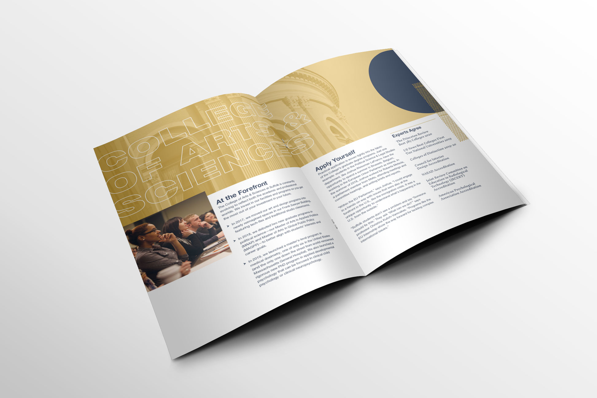 spread about the College of Arts & Sciences