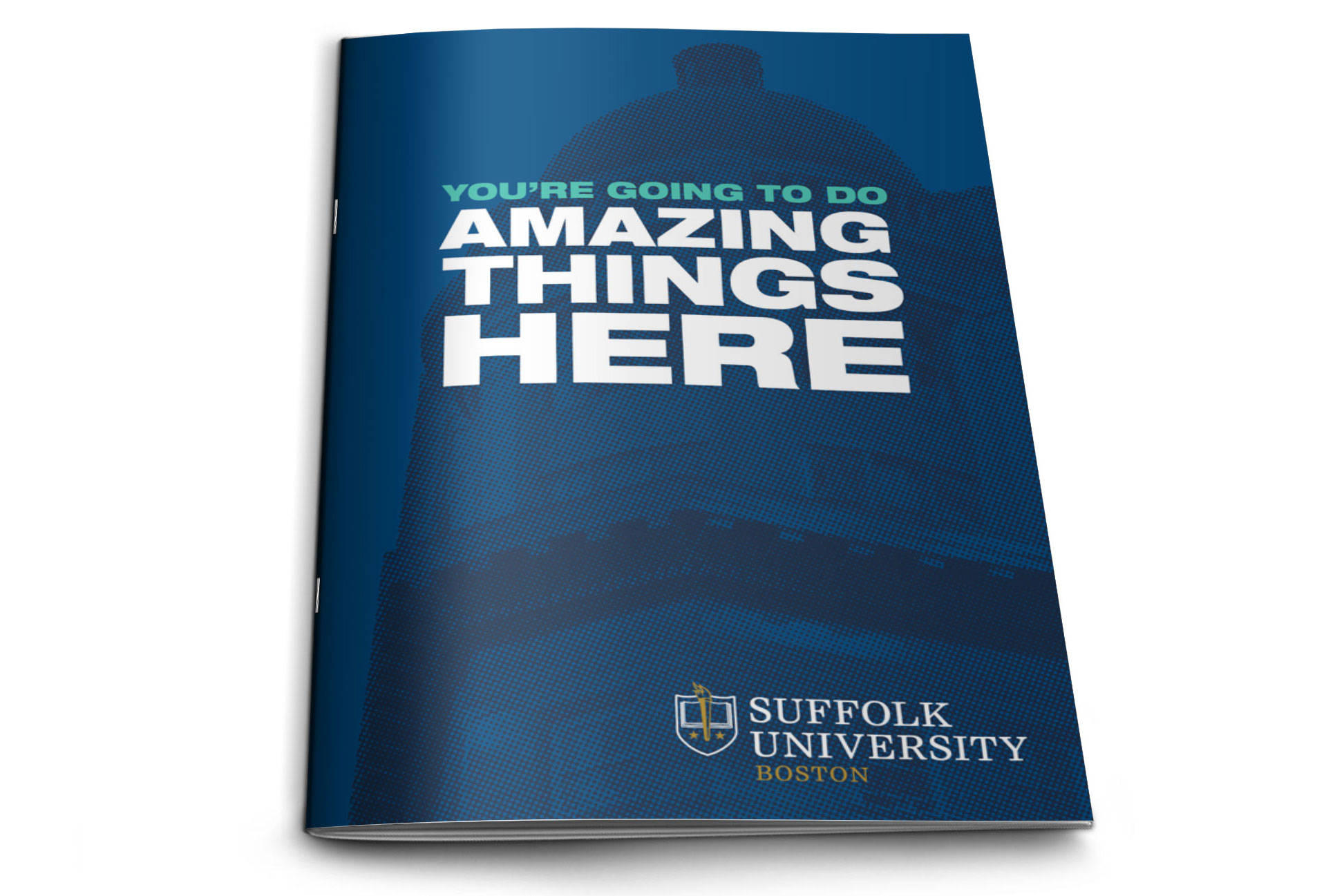 Cover of the brochure with the title You're Going To Do Amazing Things Here