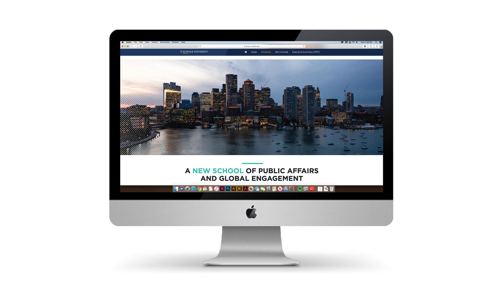 strategic plan web site as see on a desktop