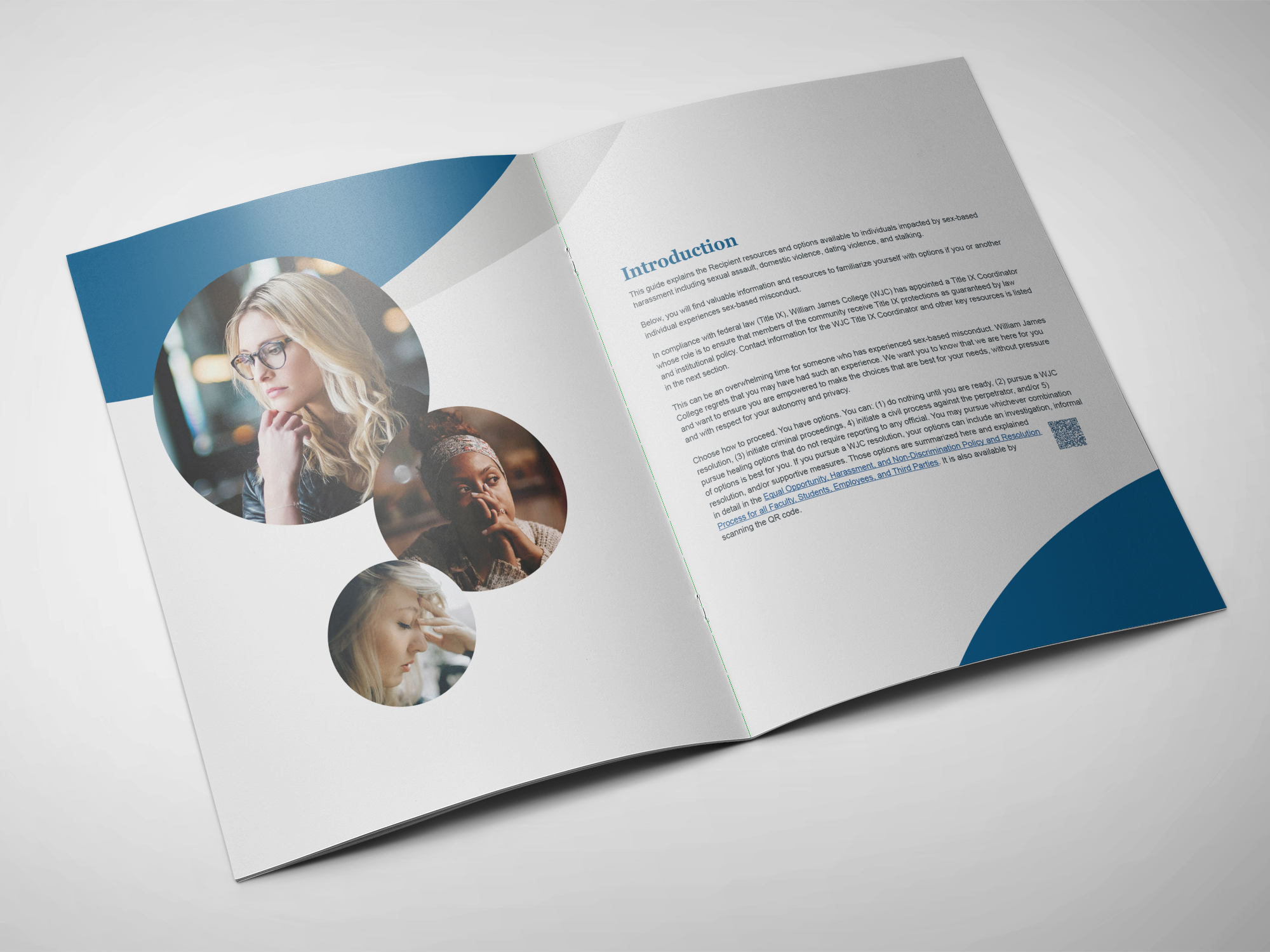 first spread of the brochure