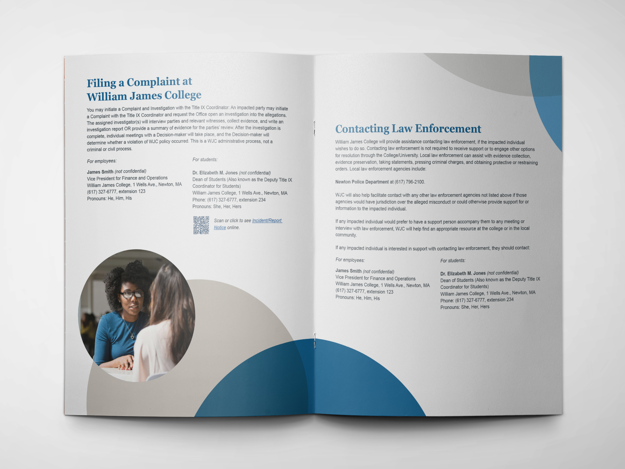 second spread of the brochure