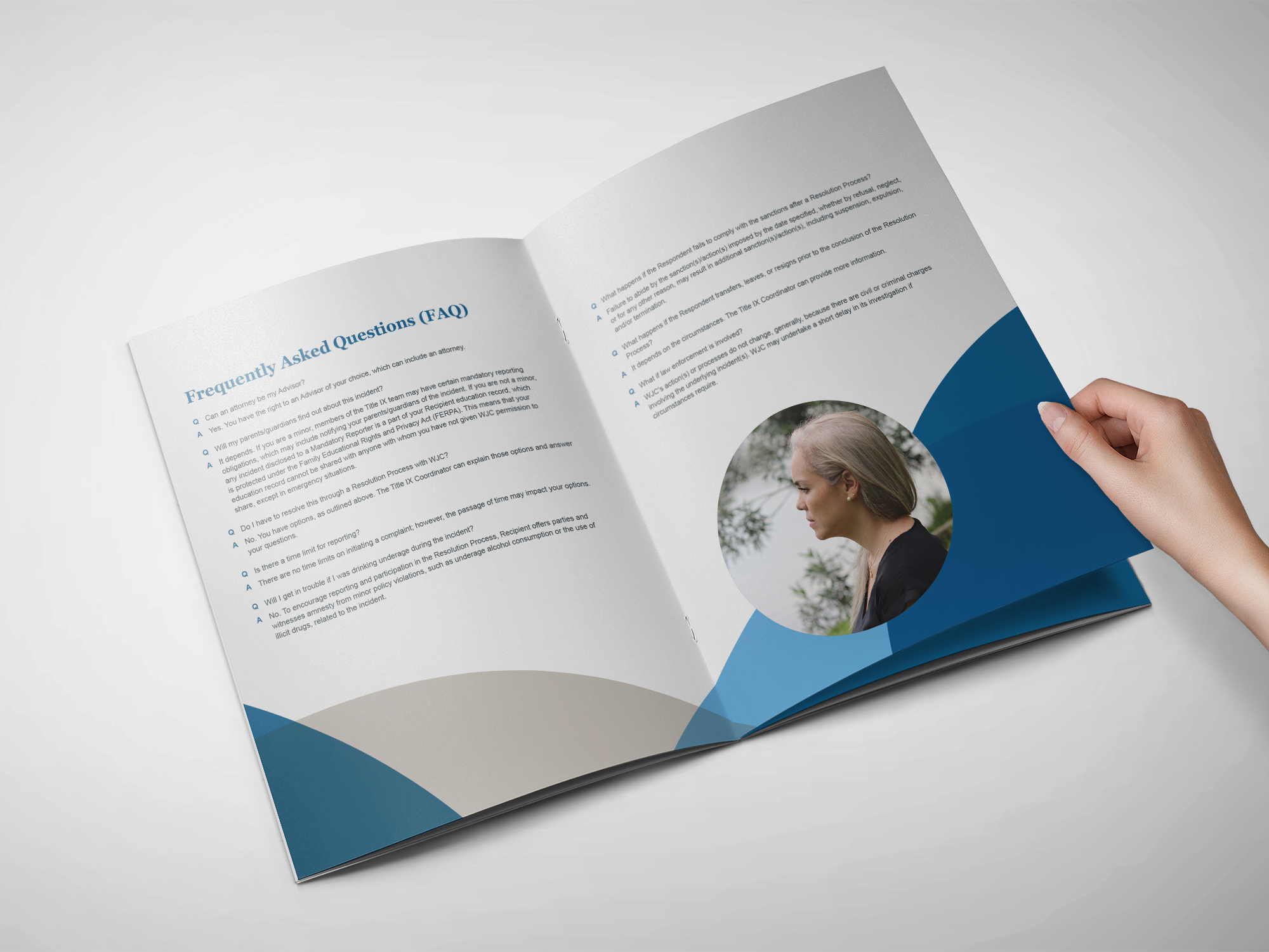 third spread of the brochure